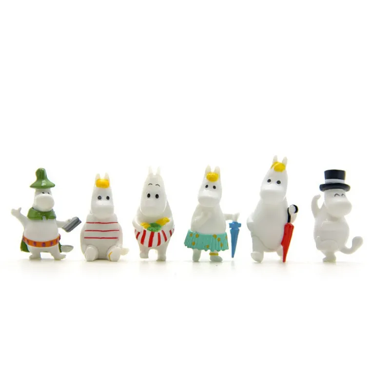 

Cute 12Pcs Moomin Cartoon Dolls Decoration Moominmamma Anime Action Figure Anime Merchandise Decoration Christmas Birthday Gifts