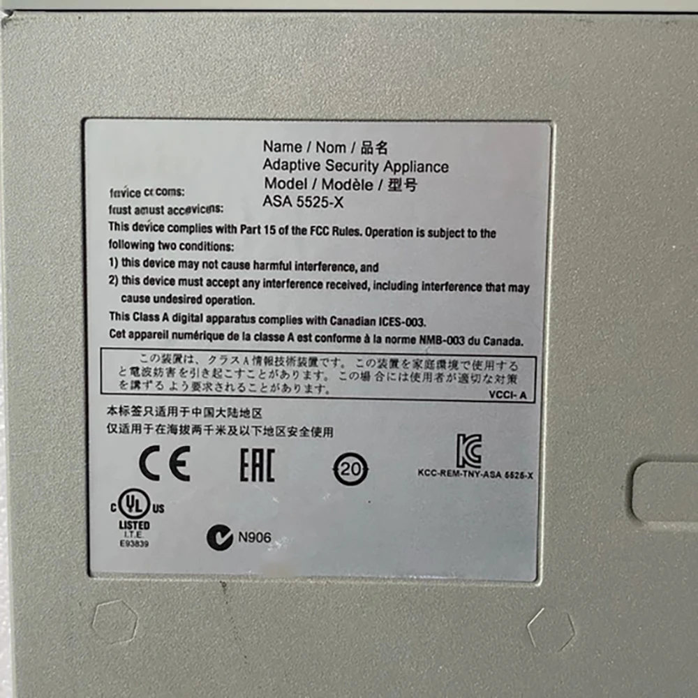 لجهاز توجيه Cisco Full Gigabit Enterprise المقاوم للحريق ASA 5525-X