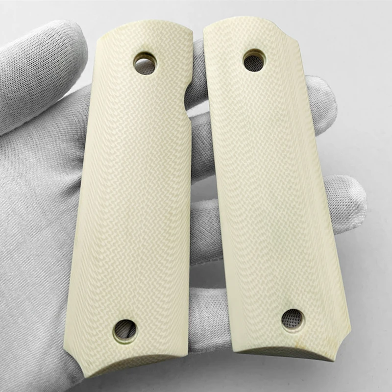 

1911 Guardrail Accessories Modification for 1911 Grips Handle Resin Ivory-look Handle