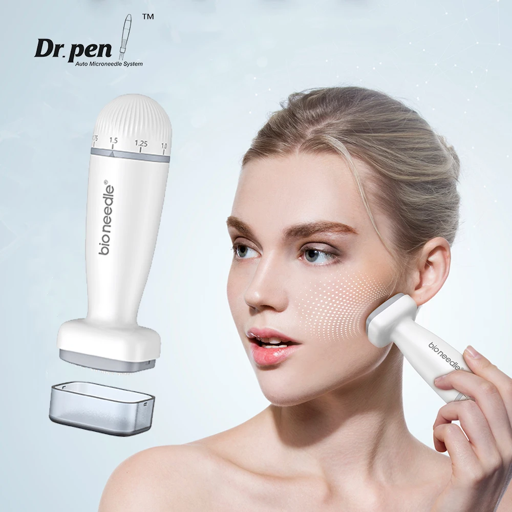 Derma-Microneedle Bio agulha para crescimento capilar, cuidados com a pele do rosto, Derma Roller, dispositivo de beleza, Kalem, 120 agulhas