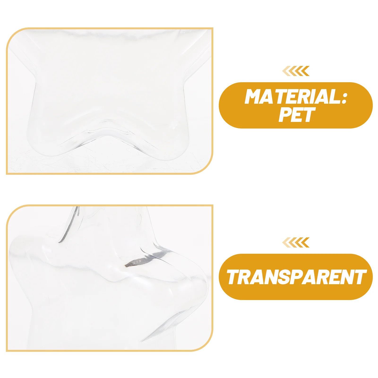 

10Pcs Star Jars Refillable Bottle Decoration Transparent Glass Multi Functional Unique Shaped Origami Craft Bottle