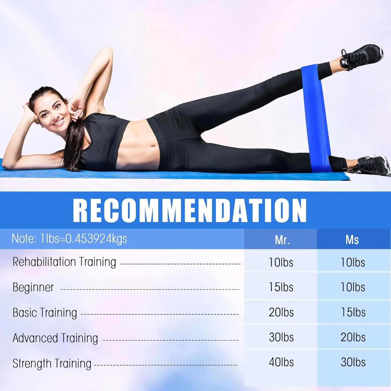 Deekin 20 Pcs Resistance Bands Resistance Loop Exercise Bands Exercise Equipment Elastic Drap Ring for Women and Men Home Fitnes