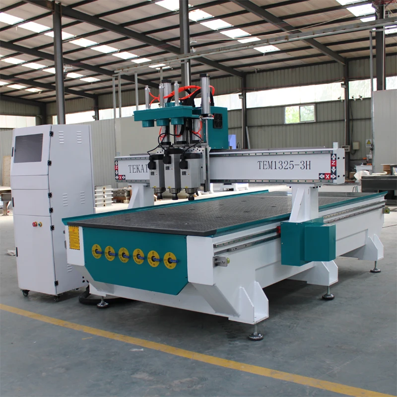 TEM1325-3H Stl Modele 3D CNC Router Maszyny do obróbki drewna do produkcji drzwi do szafek kuchennych z drewna