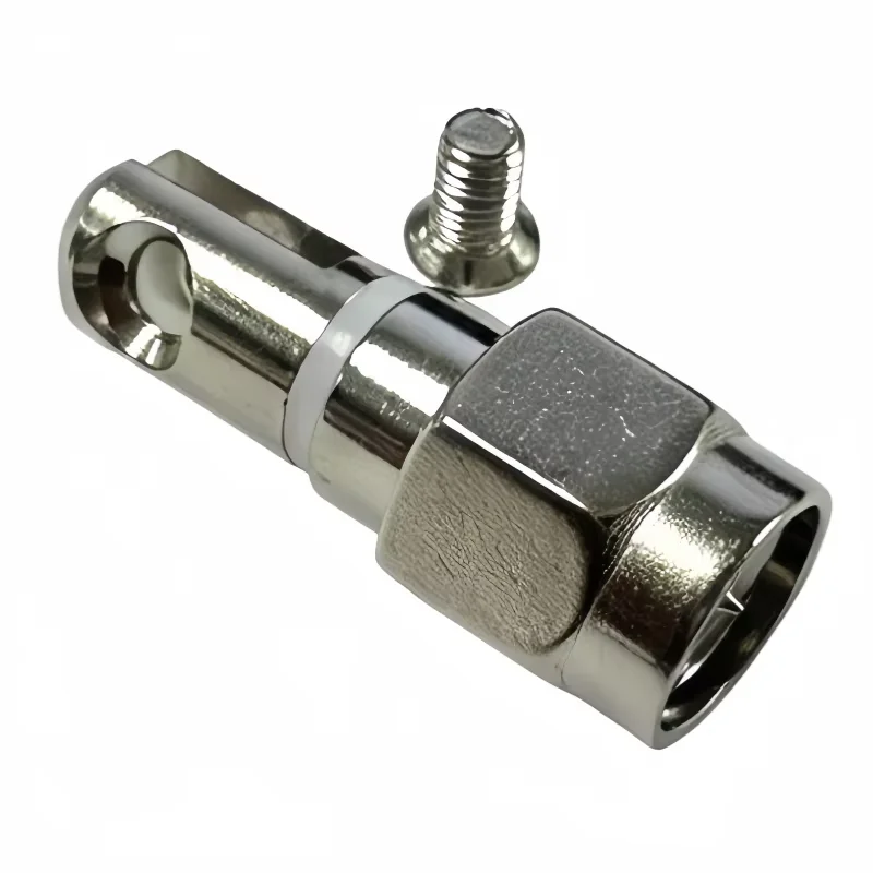 1Pcs/lot SMA Male Plug RF Coax Connector with Screw Swivel Nickelplated For Telescopic Antenna Socket
