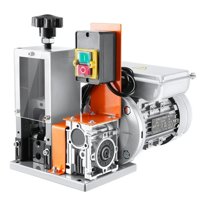 Electric Wire Stripping Machine 1.5-25mm Cable Stripper 180W 60ft/min 3 Feeding Hole Wire Peeler Scrap Copper Recycling