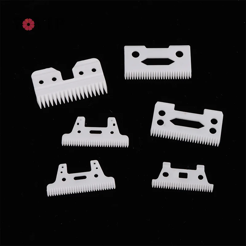 1PC 2-Hole Stagger-Tooth Ceramic Movable Blade Cordless Clipper Replaceable Blade For Shear Clipper