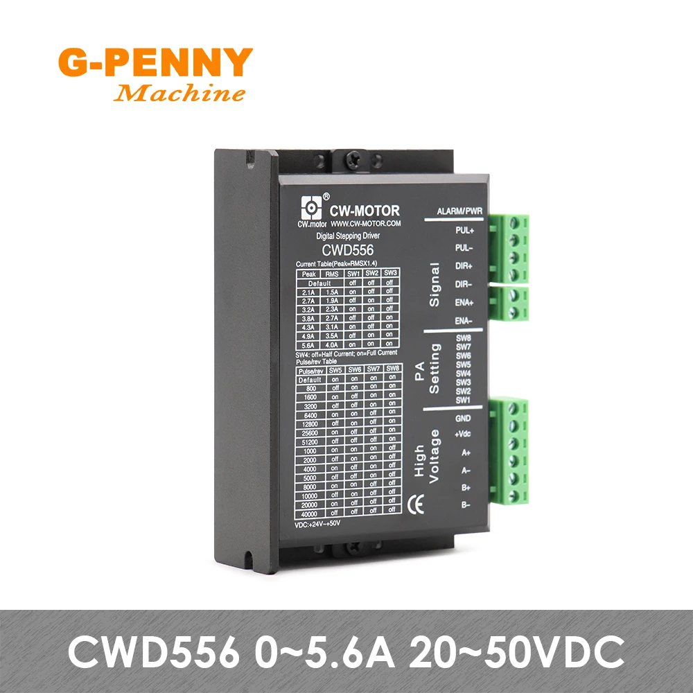 NEMA23/34 CWD556 Stepper motor Driver 0-5.6A 20-50vDC for stepper motor Digital stepping driver