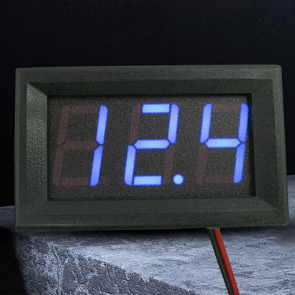 DC4.5V-30V Mini Voltage Tester LED Display 0.56 Inch Volt Instrument Tool Voltage Gauge for 6V 12V Electromobile Motorcycle Car view 3
