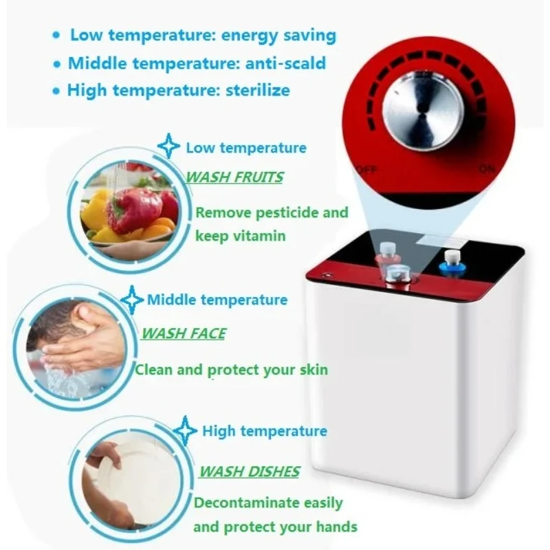 미니 에너지 절약형 사각 1500W 10L 전기 온수기