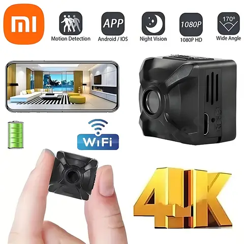 Xiaomi 카메라 미니 무선 WiFi 홈 연결 모바일 원격 HD 모션 감지 긴 배터리 수명 모니터 캠코더 홈