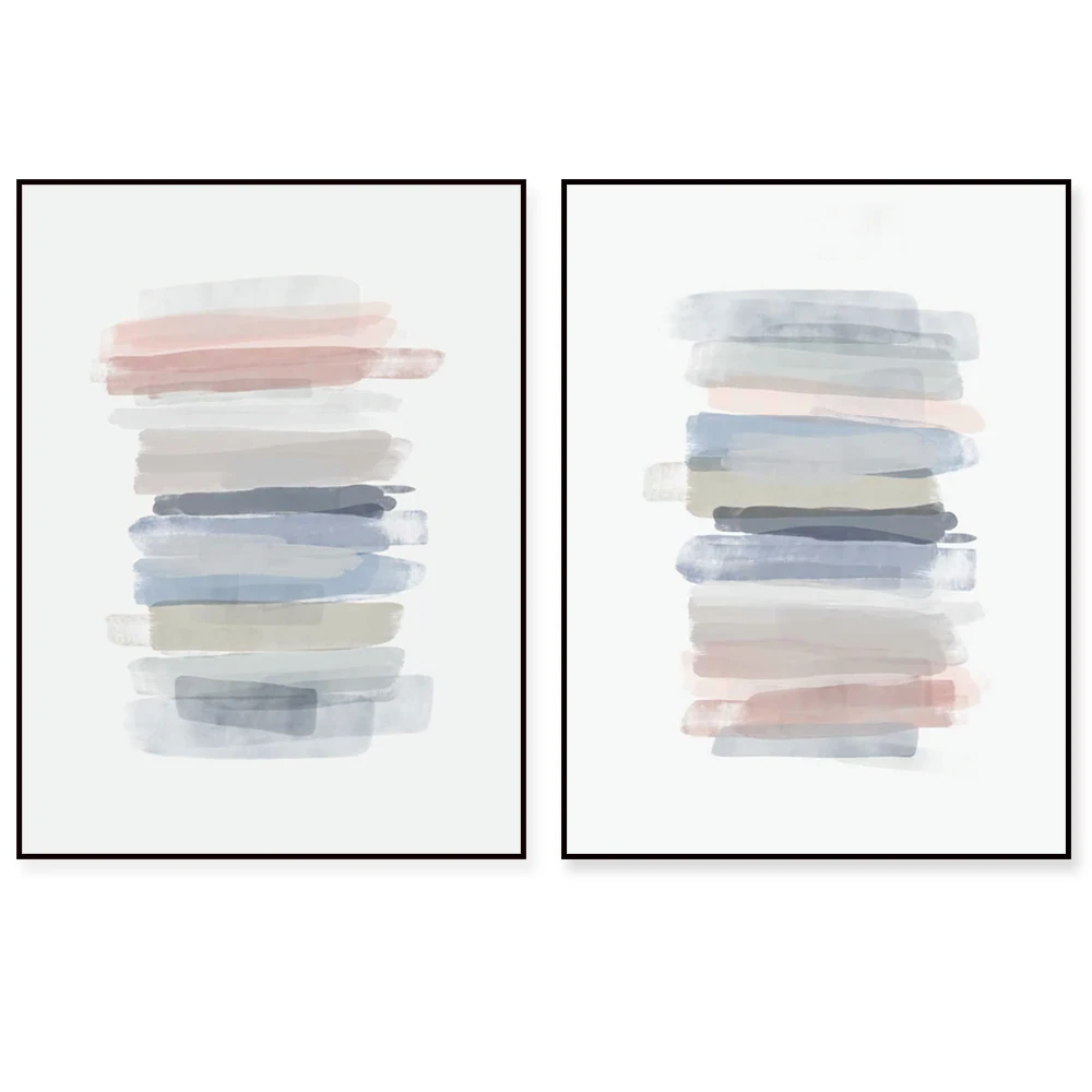 

Modern abstract mid century watercolor poster art wall decoration
