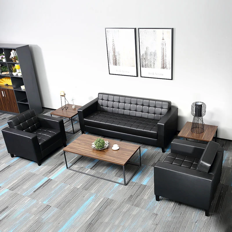 Picture 4: Wholesale  Commercial  Office Furniture  Meeting Room Sofas    Sectional  Sofa Sets  Luxury  1 1 3 Seater Office Sofa