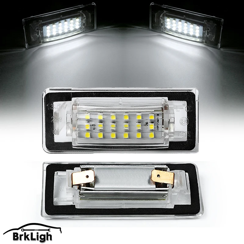 

2x For Audi TT Mk1 8N 1999-2006 LED License Number Plate Light Error Free Units 8N0943022A / 8N0943021A