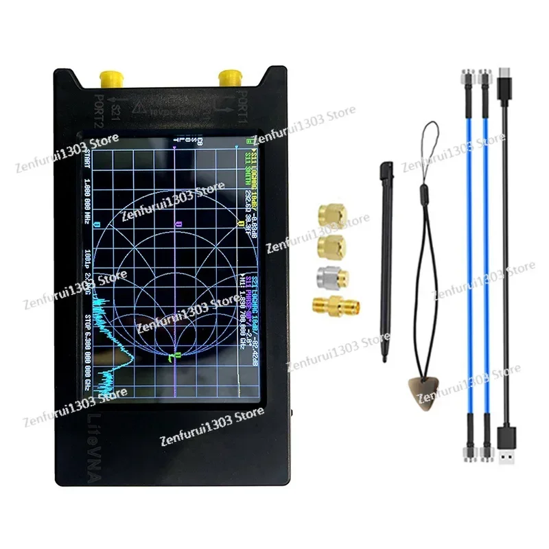 4 inch/2.8 inch NanoVNA vector network analyzer LiteVNA. Frequency range: 50kHz-6.3GH