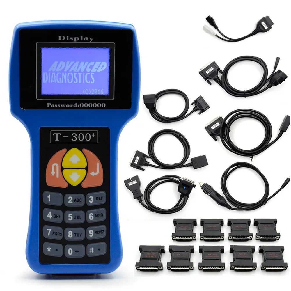 Newest II Auto Key Programmer T Code Software V 21.3 For Universal Cars T300 OBD 2 Disnostic Tools English/Spanish