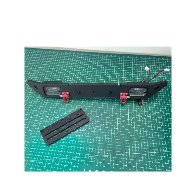 Metal Front Bumper For CROSSRC EMOX NT 1/8 RC Rally Crawler  Aluminum Alloy with LED Lights Upgrade Parts Bolt-on Installation