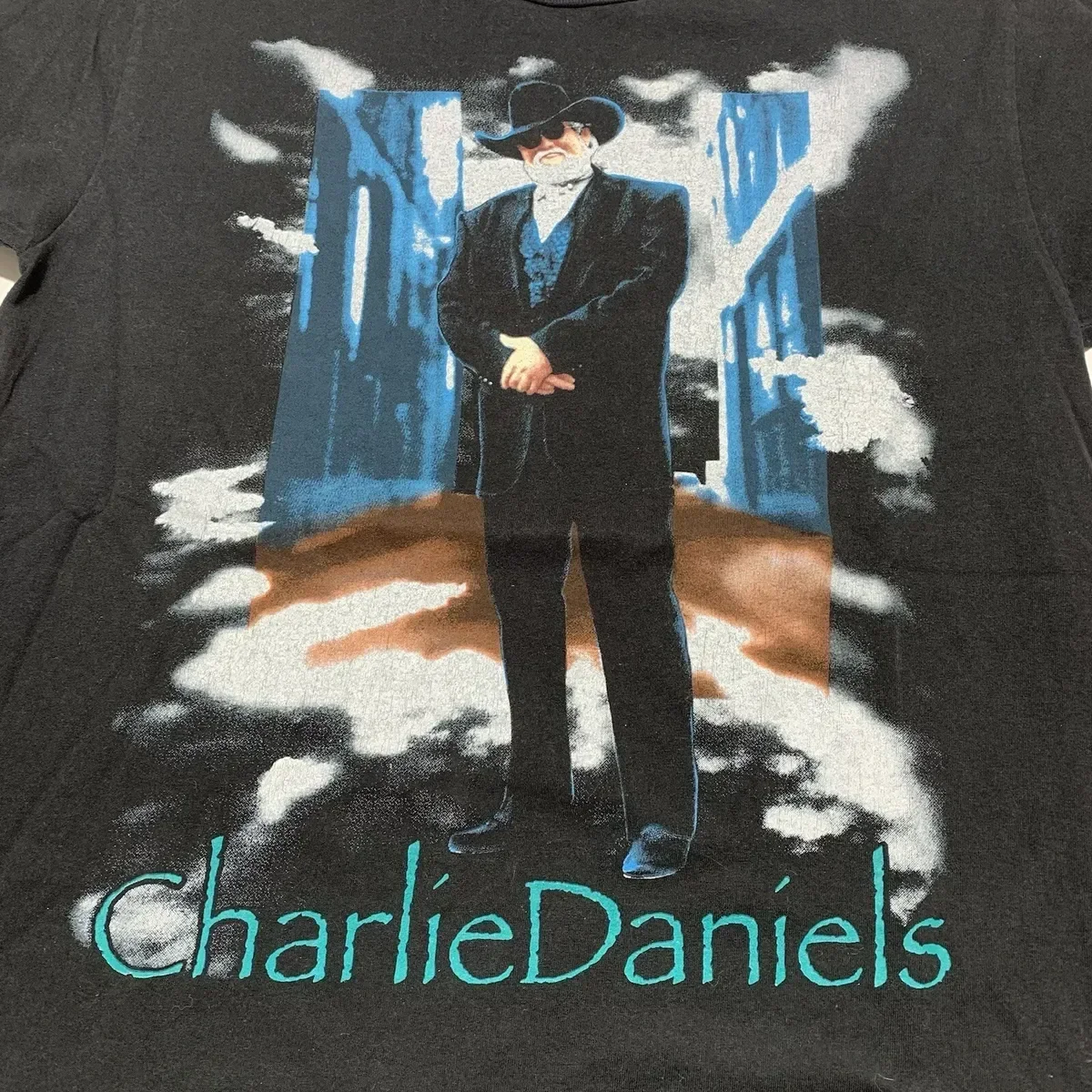 Vtg The Charlie Daniels Band Rock Country Cotton Black S-5XL Unisex Shirt PP696