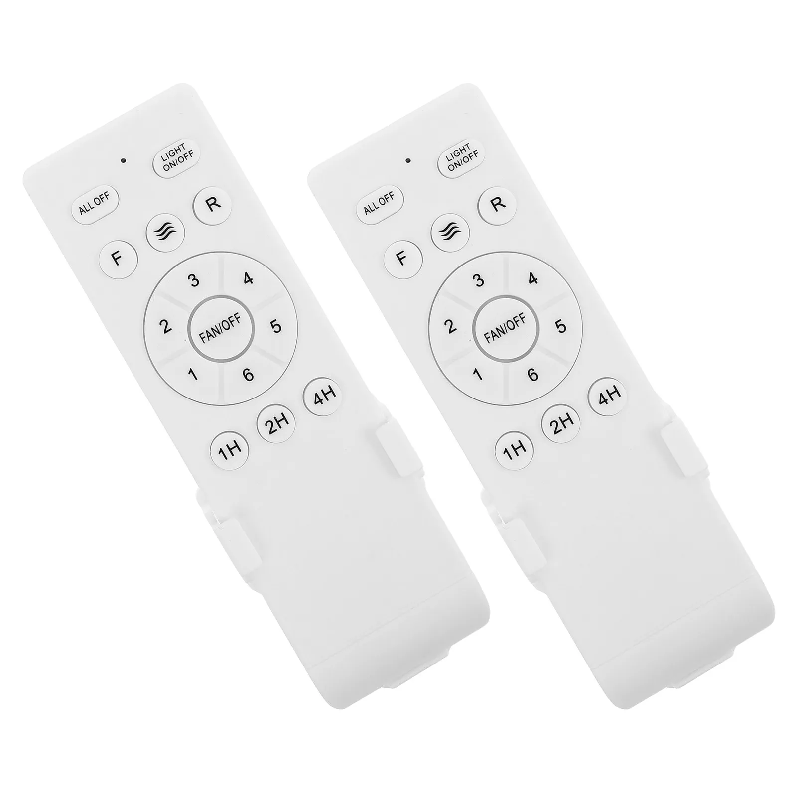 2Pcs Ceiling Fan Remote Replacement 6-Speed Controller Light Control Timer Decor Remote 6-Speeds Fan Control