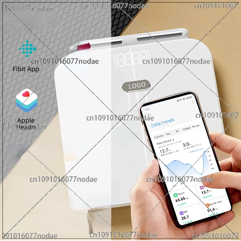 Smart Digital Body Fat Scale with 8-Electrode Bluetooth, Personal BMI & Body Composition Analyzer