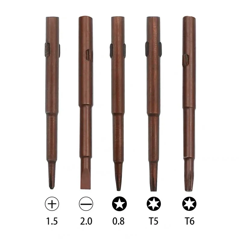 Multifunctional 5 In 1 Screwdriver Set Disassembly Screwdriver Slotted Cross Plum Blossom Computer Glasses Clock Maintenance