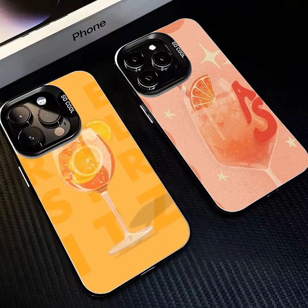 

Aperol spritz LOGO Orange Phone Case For iPhone 16,15,14,13,12,11,Mini,Pro,MAX Black Matte Shockproof Cover