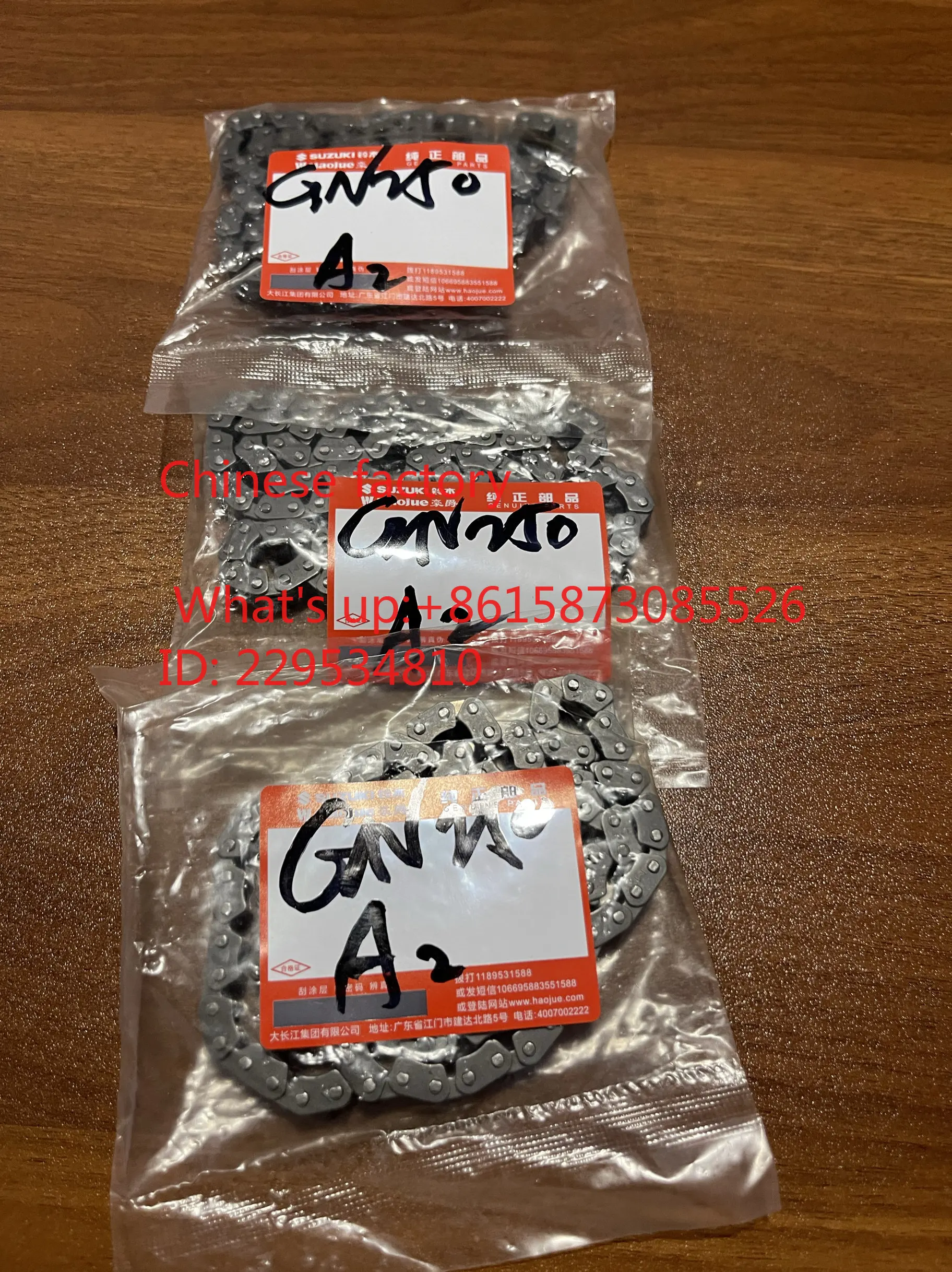 GN250 engine timing small chain Japanese Morse big English letter M Si
