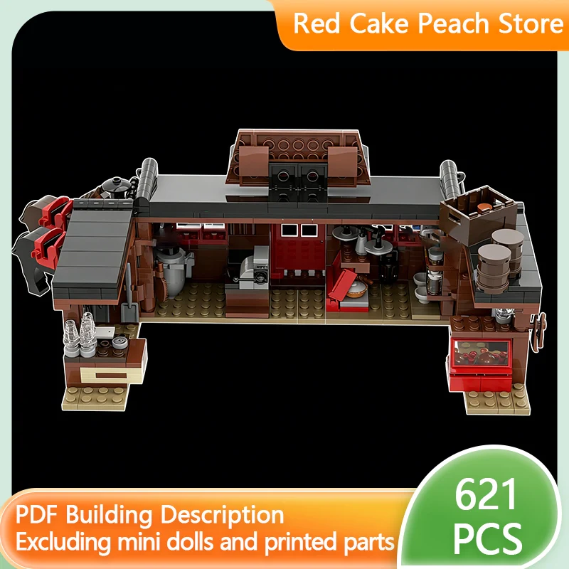 

City Street View Model MOC Building Bricks Western General Store Modular Technology Children Holiday Gifts Assemble Toys Suit