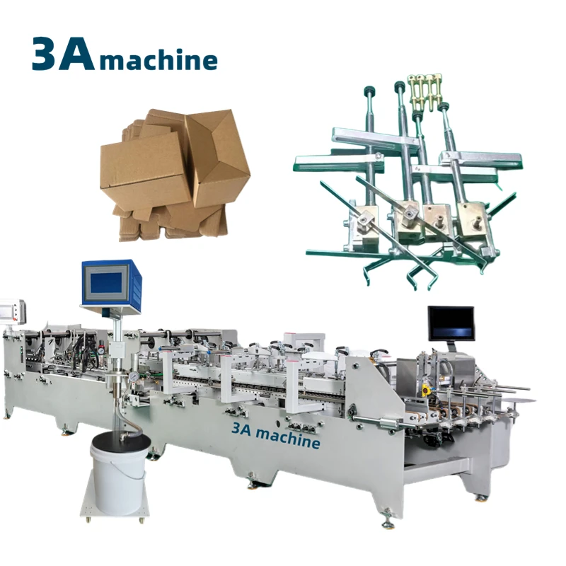 CQT*900YG-2 3A Brand Bottom Lock Automatic Carton Box Folder Gluer Machine