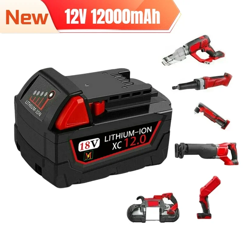 

Сменная литиевая батарея 18 в 1860 Ач для Milwaukee M18 XC, 48-11-1850 48-11-1840 48-11-1820 48-11-, аккумуляторные батареи