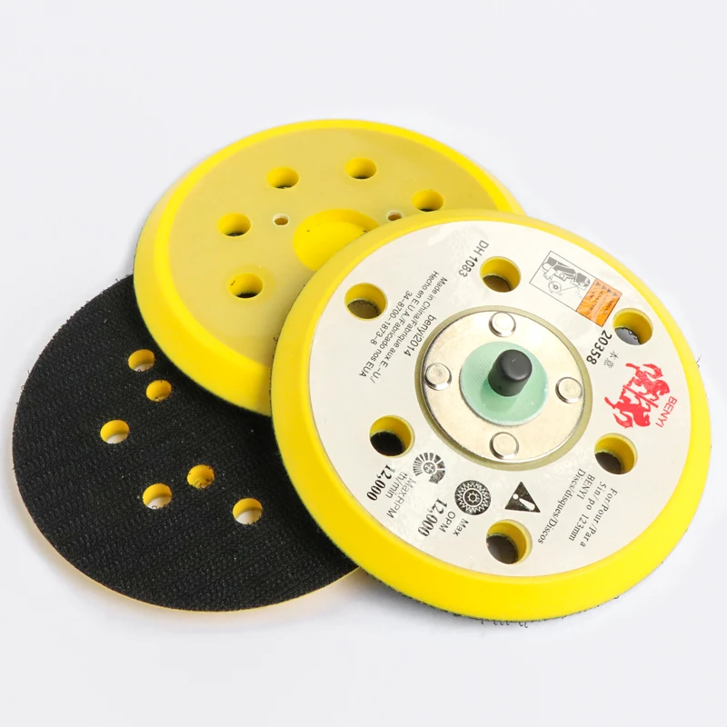 5Inch 125MM 5/16"-24 Thread Hook Loop Back-up Sanding Pad Sander Backing Plate Grinder Power Tools