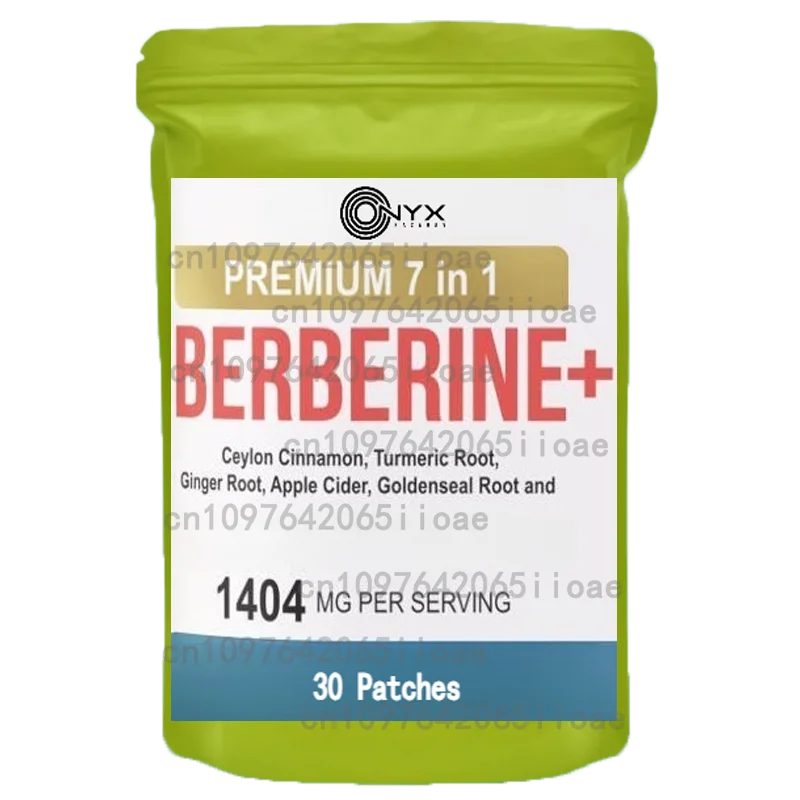 30 Patches Berberine Transdermal Patches Natural Support for Metabolic, Heart and Gastrointestinal Health