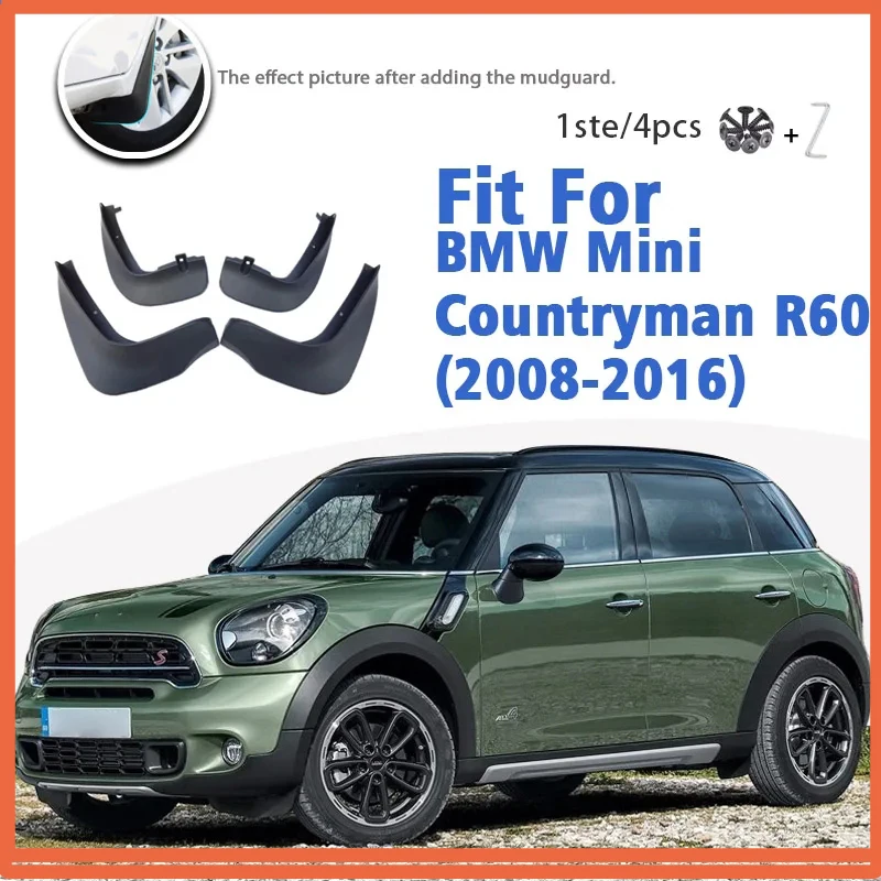 Брызговики для BMW Mini Countryman R60 2008-2016, передние и задние брызговики, автомобильные аксессуары, автомобильный стиль, брызговик, крыло Брызговики для BMW Mini Countryman R60 2008-2016, передние и задние брызговики, автомобильные аксессуары, автомобильный стиль, брызговик, крыло