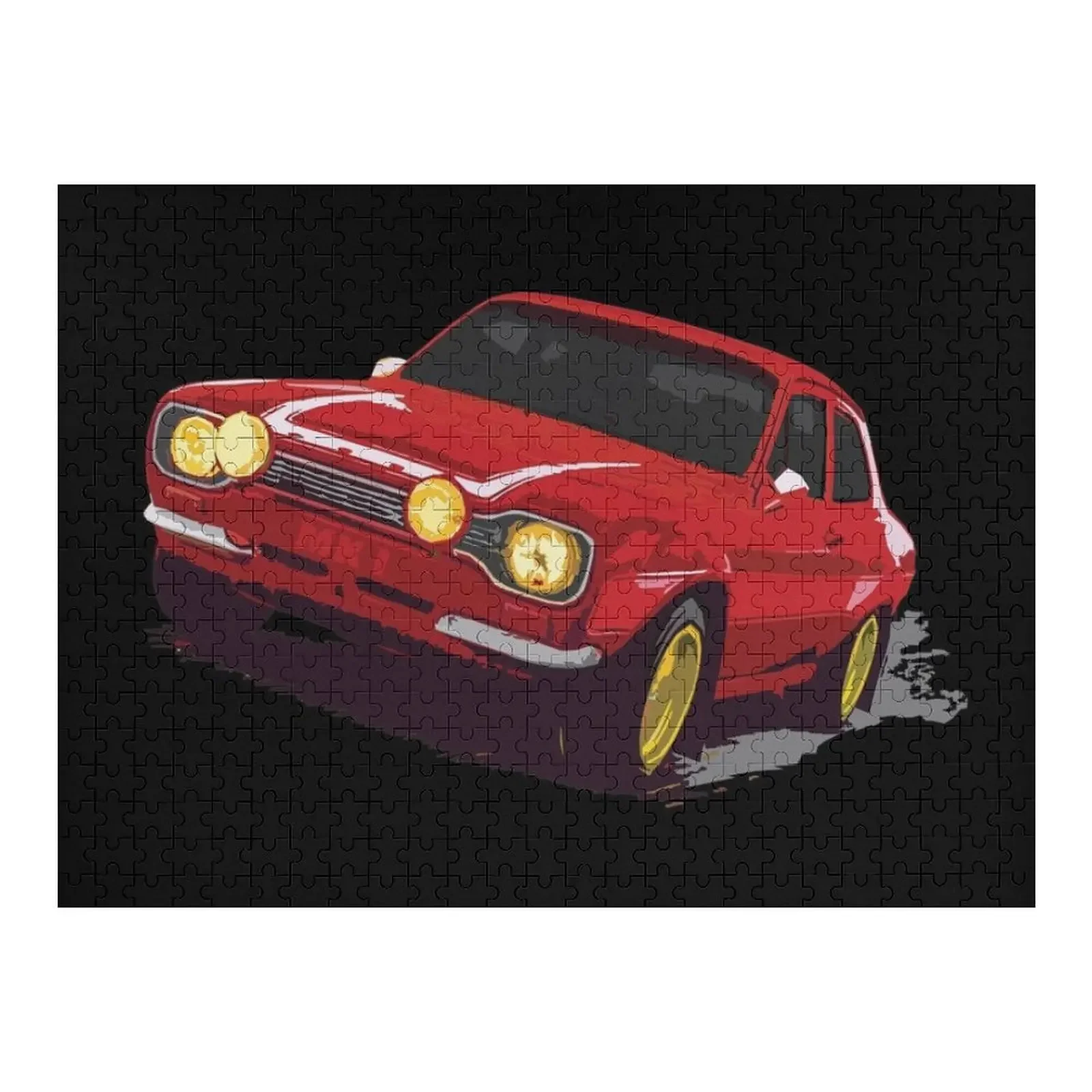 

MK1 Escort RS Rally Graphic - red Jigsaw Puzzle Photo Personalized Gifts Iq Name Wooden Toy Customized Kids Gift Puzzle