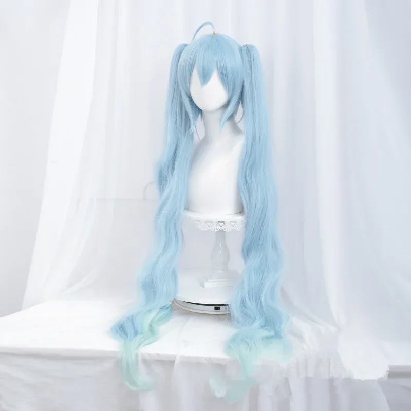 VOCALOID Snow Miku Cosplay Wig Anime Christmas Cos Hair Wigs