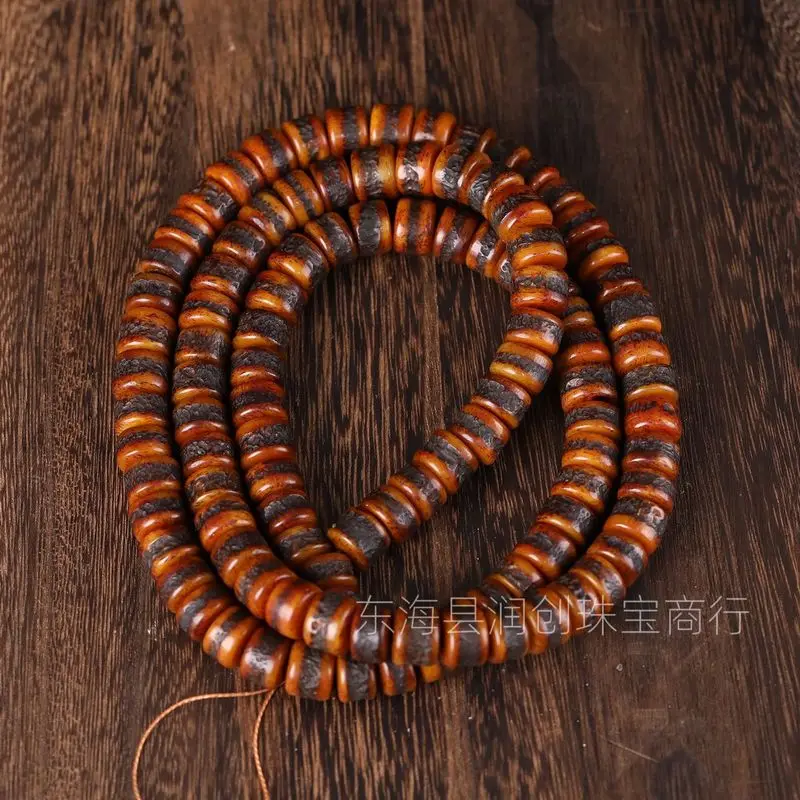 Tibetan-style yak bone Buddhist prayer beads bracelet108Rosary necklace, bracelet, miscellaneous decorative items