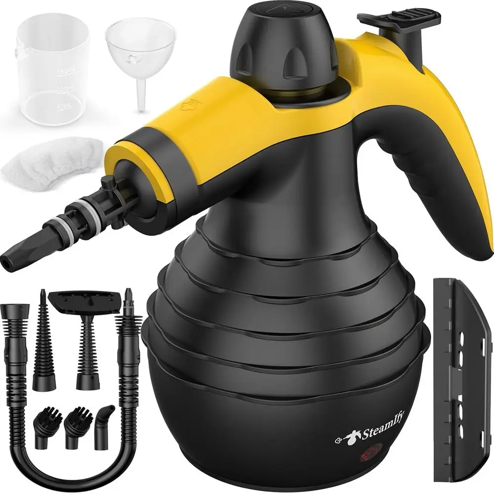 

Powerful Multi-Purpose Steam Cleaner with 10 Accessories and Safety Lock for Home, Car, and More