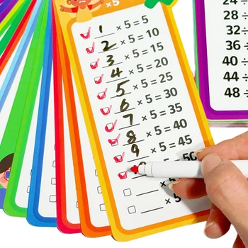 0-12 gráficos de multiplicación, tarjetas de mesa de tiempos, herramienta de aprendizaje de matemáticas con autocontrol, entrenamiento de matemáticas Montessori, material didáctico
