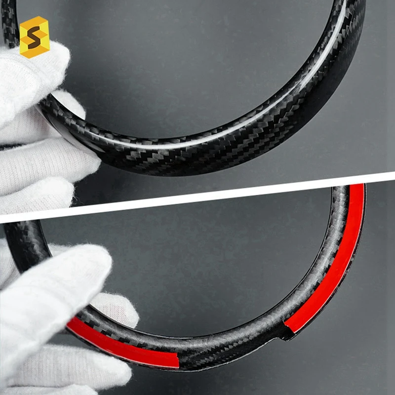 Super Sale Car Instrument Tachometer Trim Speedometer Trim Sticker for Ford Mustang 2015-2023 Carbon Fiber Interior Accessories