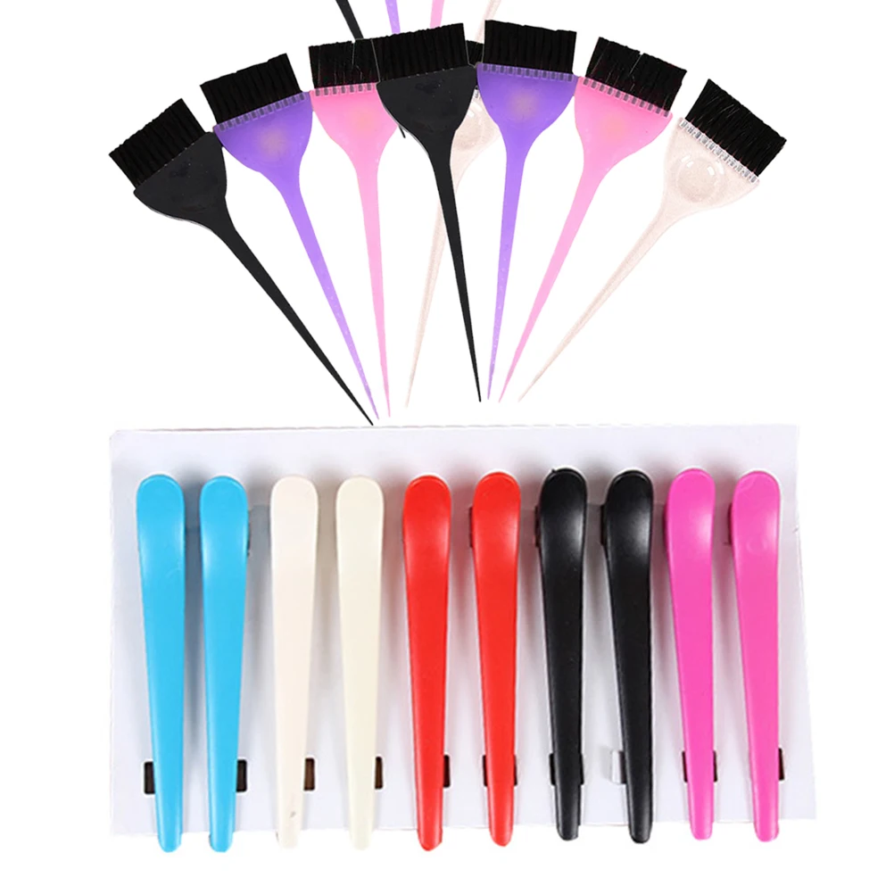 

14pcs Hair Brushes Salon Accessories Professional Home Use Durable Smooth Handle Design Easy Comfortable DIY Hairstyle