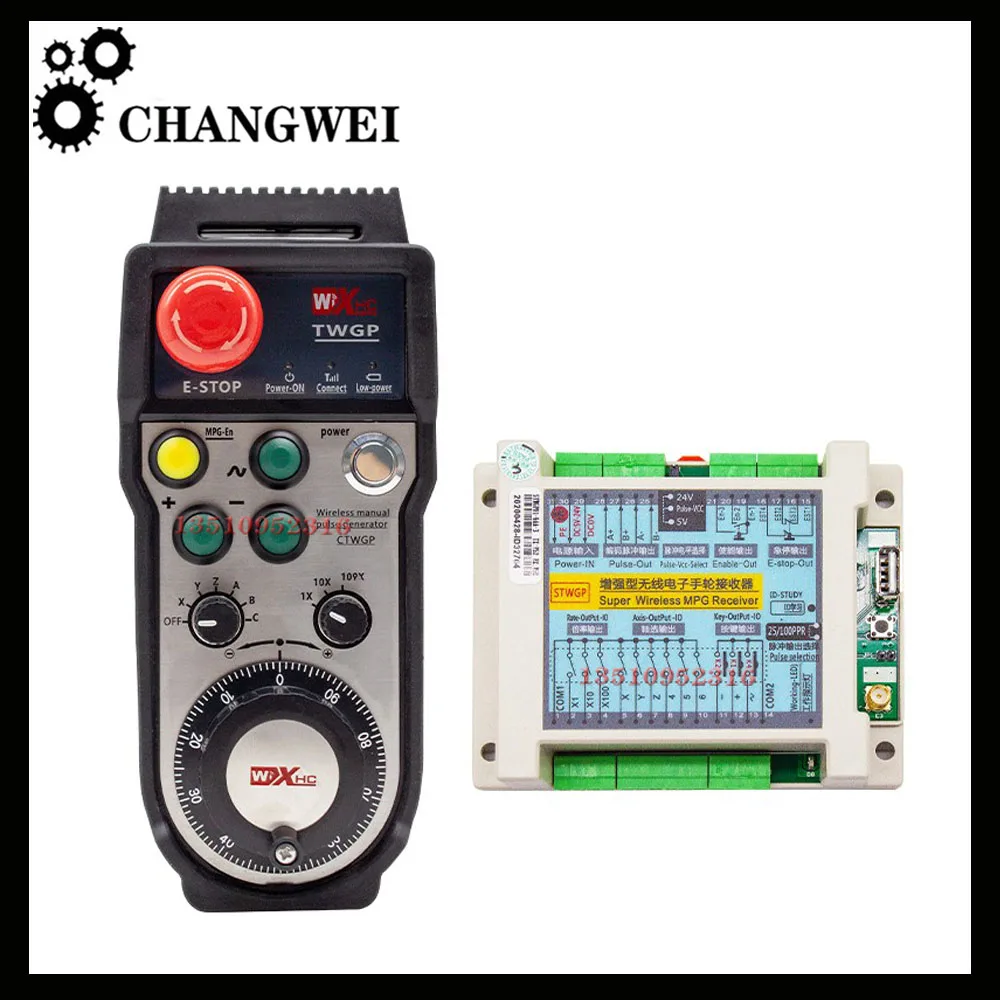 

New Core Synthetic Cnc Wireless Electronic Handwheel Emergency Stop Pulse Generator New Generation System With Alloy And Button