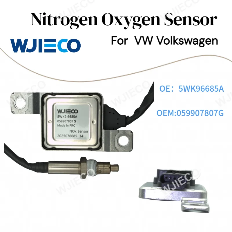 5wk96685a 5wk96 685a novo sensor de óxido de nitrogênio nox para vw volkswagen motor carro caminhão parte 12v 24v 059907807g