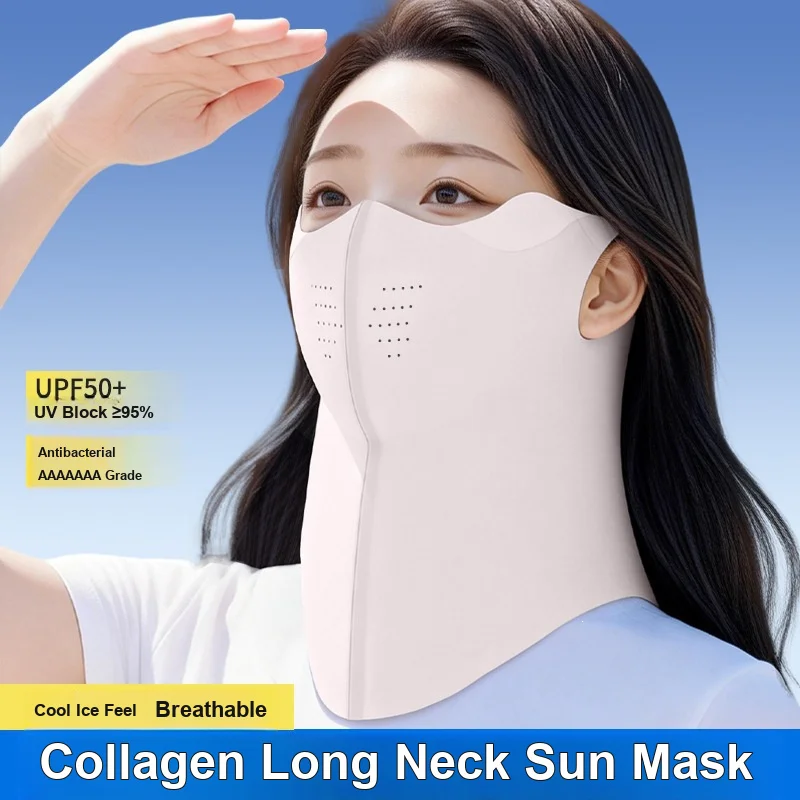 Half-face Neck Protection Sunscreen Face Mask Anti-UV Anti-radiation Anti-dust for Outdoor Cycling for Women