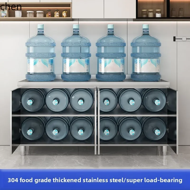 GZ-1  Stainless Steel Kitchen Cabinet Rural Household Stove Integrated Storage Bowl Cabinet Small Apartment