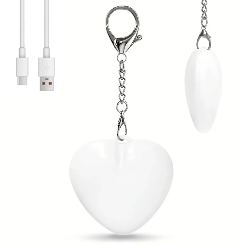 Portable Heart LED Mini Keychain Lamp, Pocket Night Light for Women Purse Backpack Wallet Decoration Gift