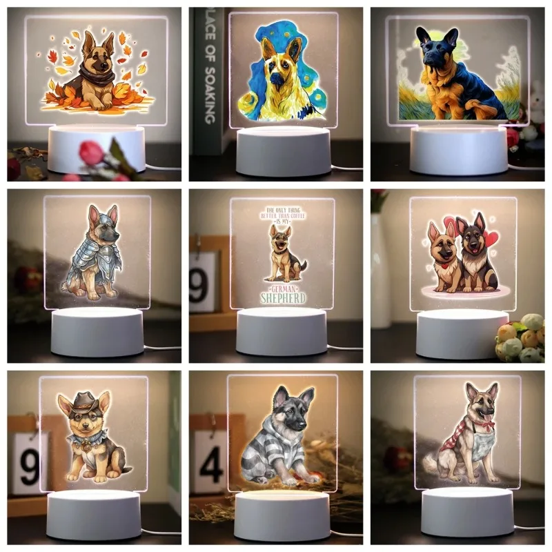 Personalized Custom Photo Night Light 3D Acrylic Photo Text Names Customized Bedroom Lamp Usb Night Light Friend Birthday Gifts