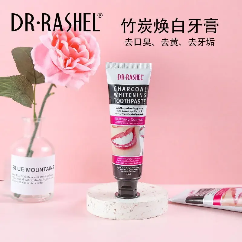 DR.RASHEL ฟัน Care ไม้ไผ่ธรรมชาติ Activated Charcoal Mint Fresh Breath Whitening ลบคราบสีดำยาสีฟัน Oral สุขภาพ