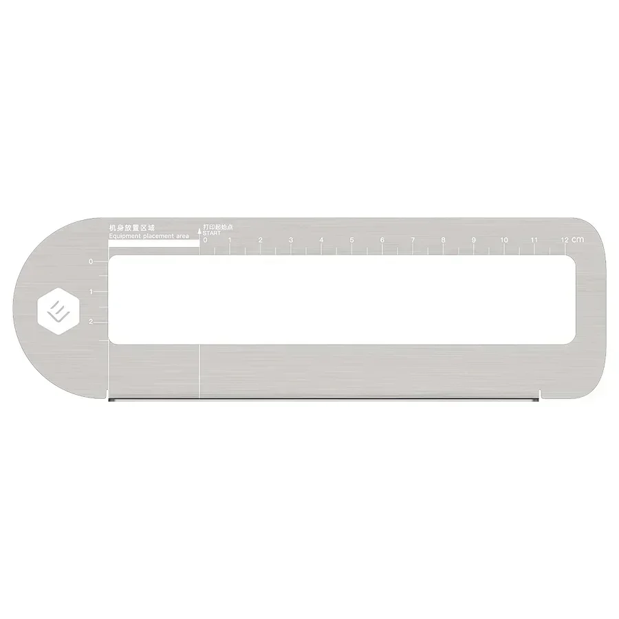 Evebot Universal Auxiliary Ruler Positioning Steel Plate Ruler Stainless Steel Straight Ruler Metal Scale for Handheld Printers