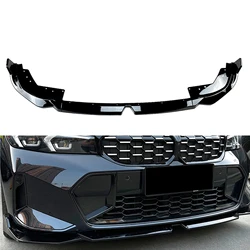 Front Bumper Spoiler Lip For BMW 3 Series G20 LCI M Sport 320i 325i 2023-2026 Carbon Fiber Look/Gloss Black Lower Splitter Blade