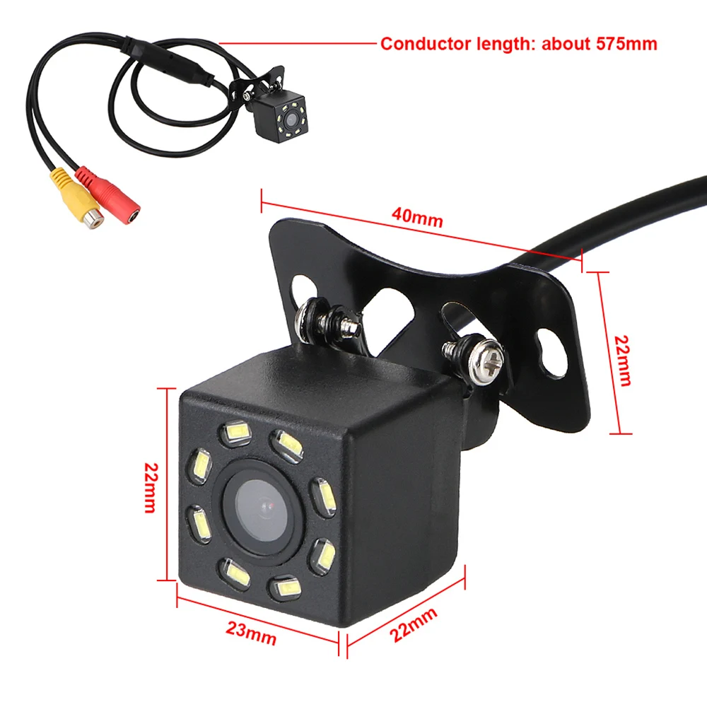 DC 12V Car Rear View Camera Lens Fisheye 170°Wide Angle LED Night Vision Backup Parking Reverse Cameras