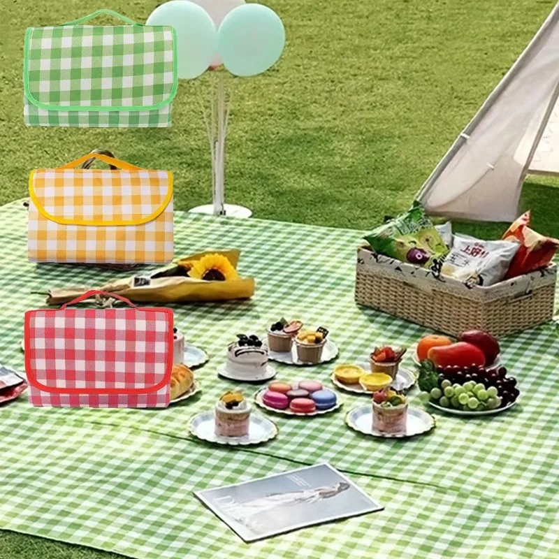 200x200cm Tragbare Picknick Matte Verdickte Outdoor Camping Matte Wasserdichte Faltbare Sport Wandern Reise Strand Camping Pad